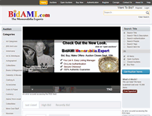 Tablet Screenshot of americanmemorabilia.com
